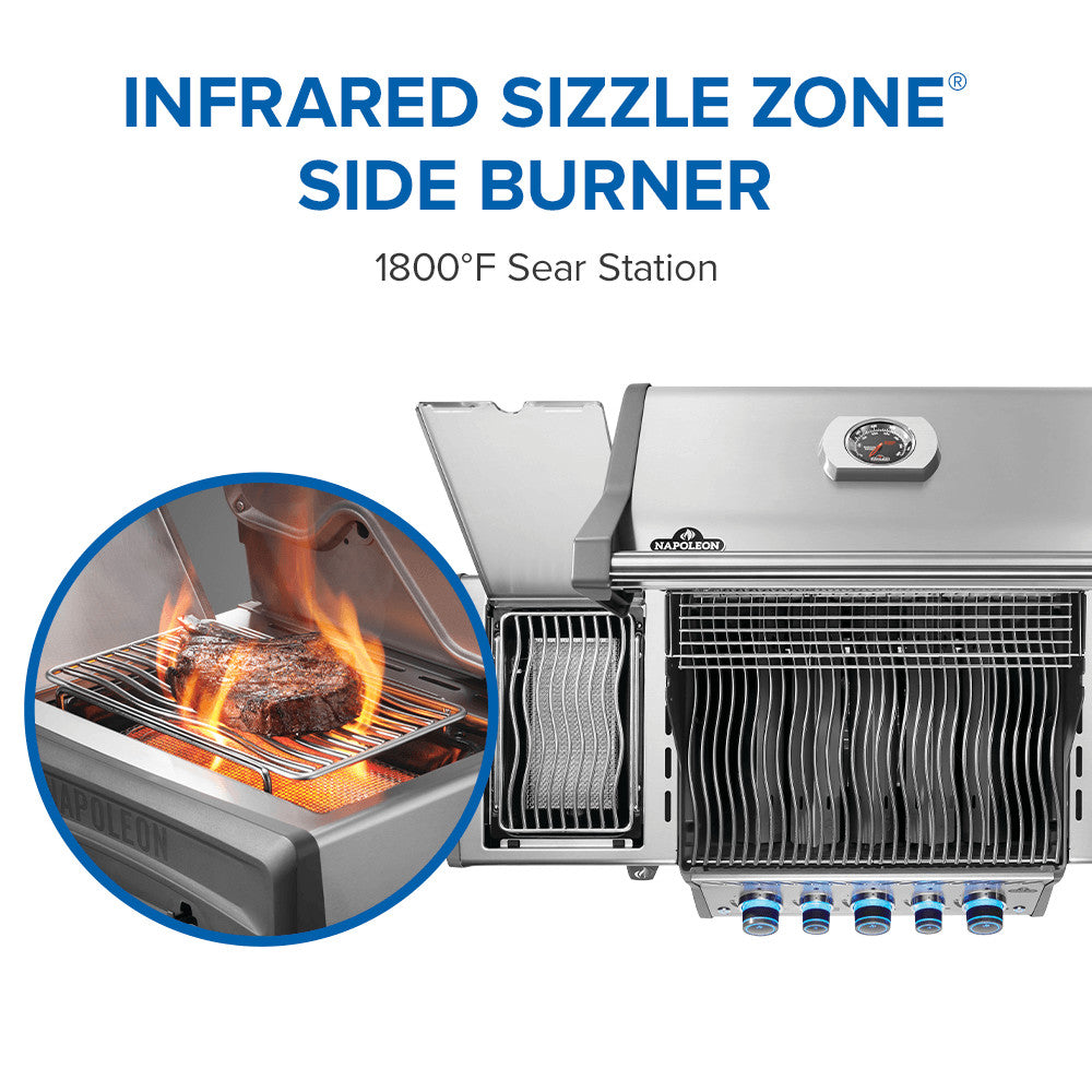 Patio Elegance Rogue® PRO‑S 425 RSIB Gas Grill with Infrared Side and Rear Burners