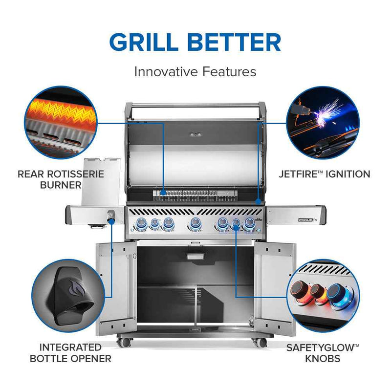 Patio Elegance Rogue® PRO‑S 625 RSIB Gas Grill with Infrared Side and Rear Burners