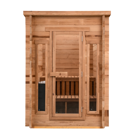 Cabin Outdoor Sauna – 4 Person with Harvia Spirit Wi-Fi 8kW