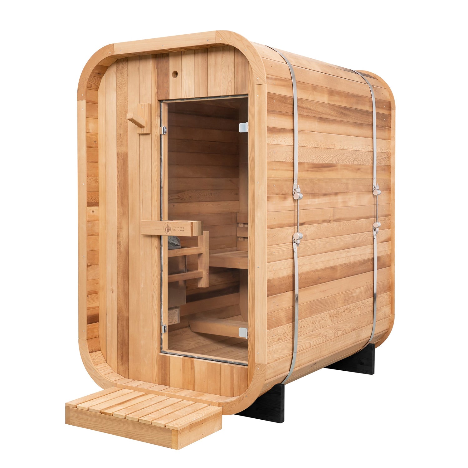 Duo Outdoor Sauna – 2 Person with Harvia KIP 8kW