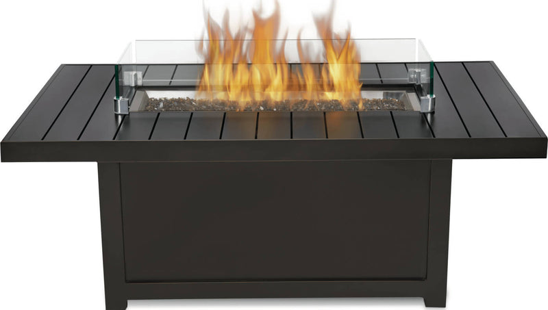 Patio Elegance St. Tropez Rectangle Patioflame® Table – Fire Table - Patio Elegance