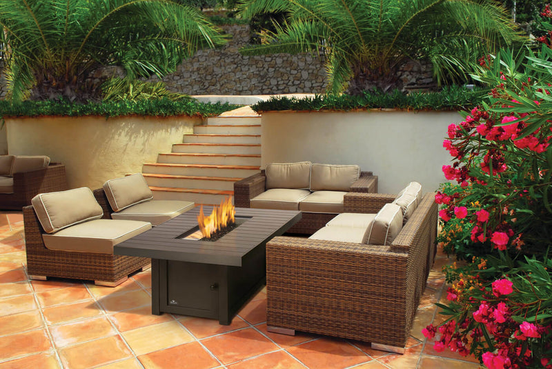 Patio Elegance St. Tropez Square Patioflame® Table – Fire Table - Patio Elegance