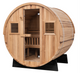 Extra-Wide Barrel Outdoor Sauna - 6 Person