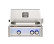 Stainless steel grill with three control knobs 