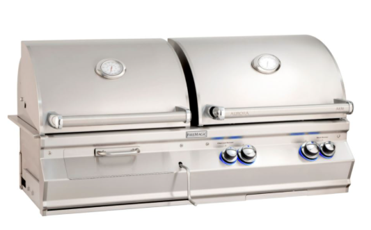 Stainless steel grill with digital display 