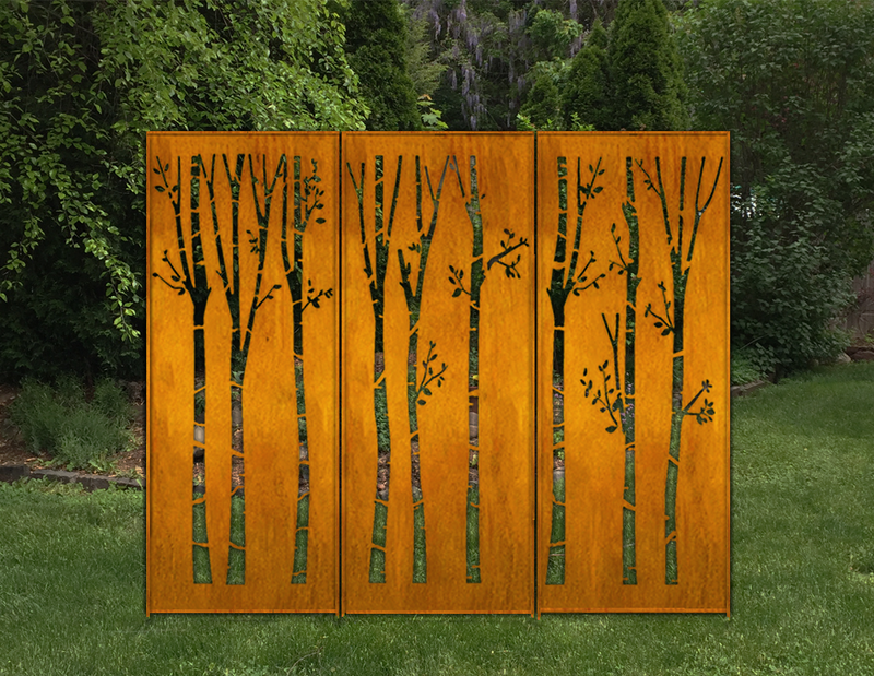 Outdoor Metal Privacy Fence Panels (60” & 72”) – Heavy-Duty Steel for Backyard & Patio