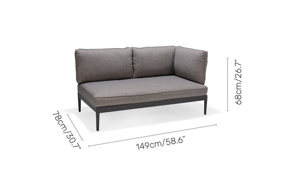 Gray outdoor sofa