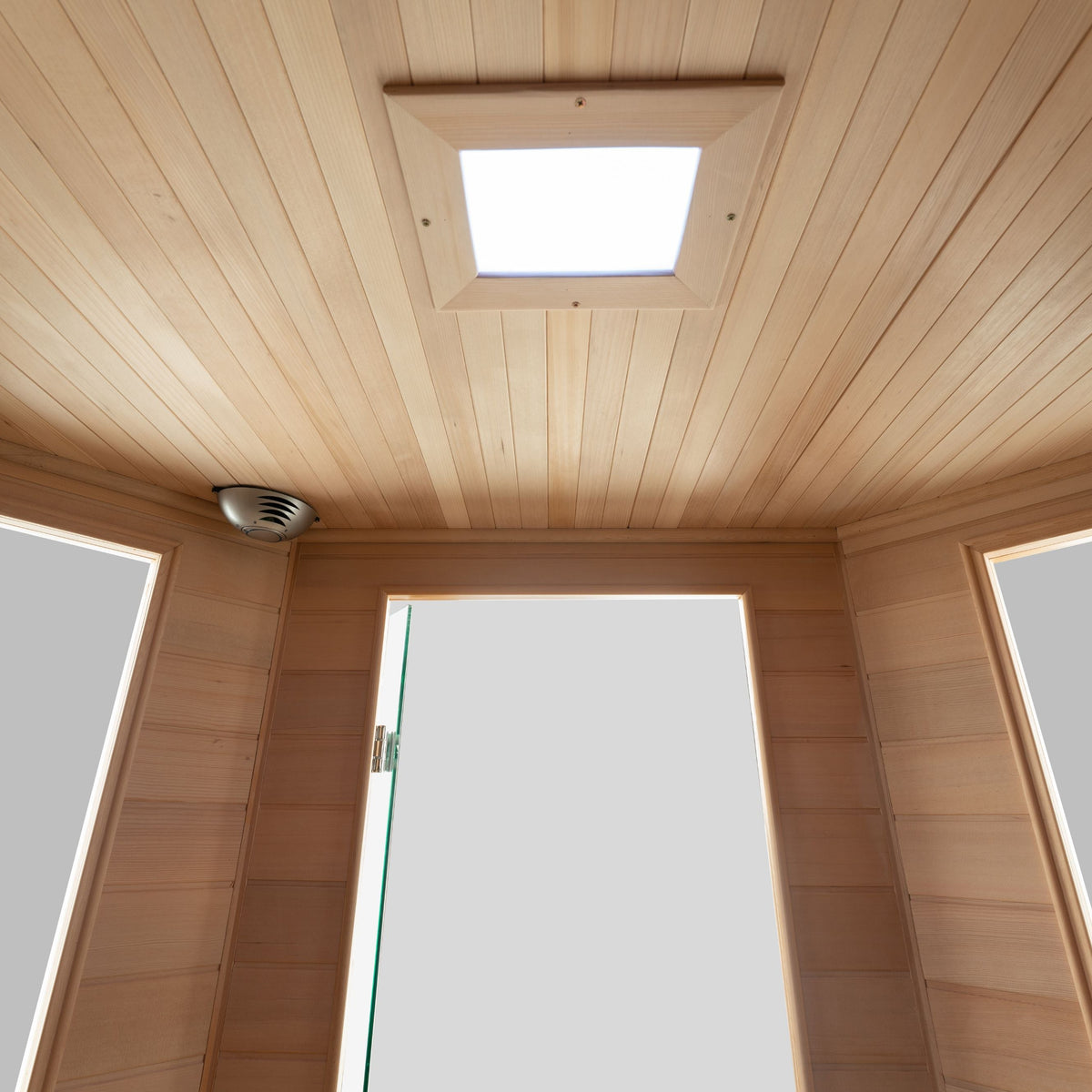 Blisspod | Vienna | Corner Spacious Far Infrared Sauna | Canadian Hemlock Wood | Ultra Low EMF | 12 Heaters | 4-5 Persons