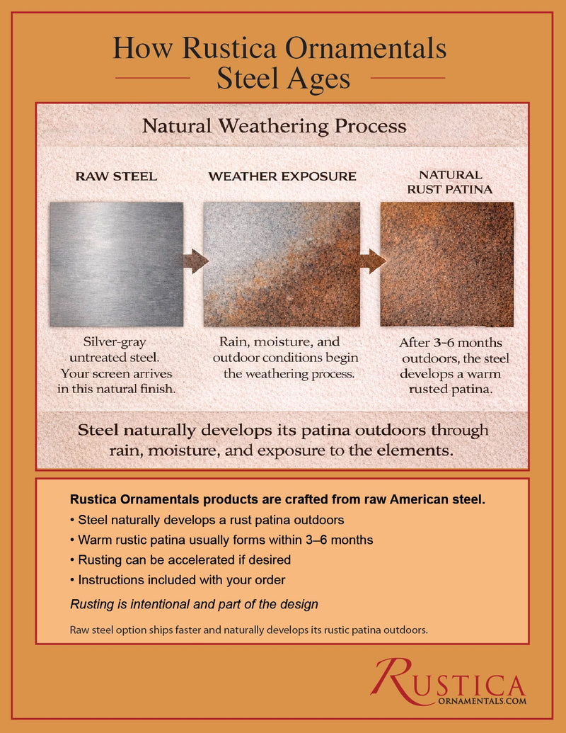 Outdoor Metal Panels (60” & 72”) – Heavy-Duty Steel for Patio, Fence & Backyard