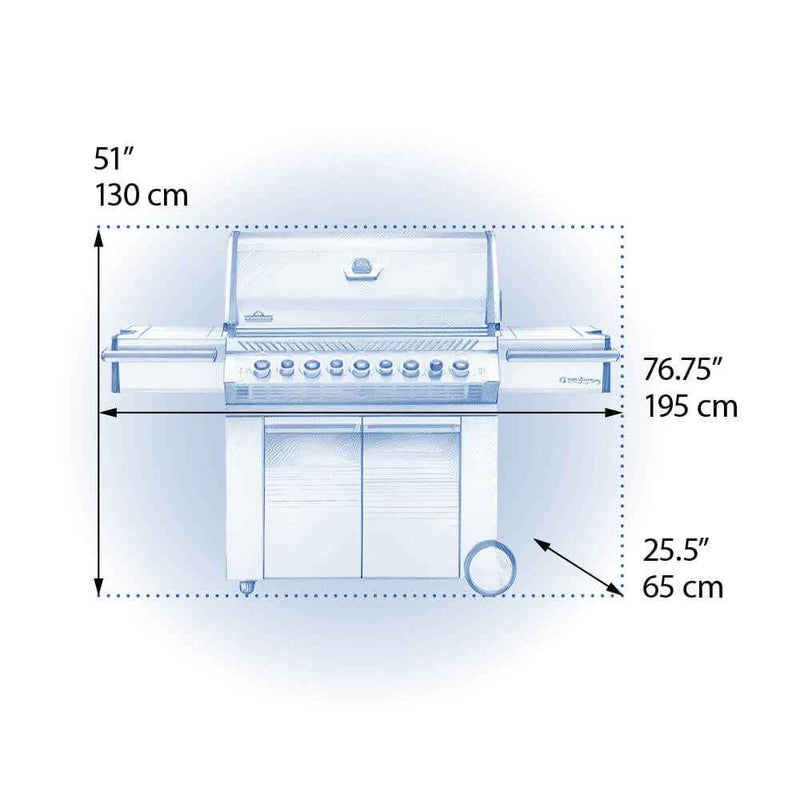 Patio Elegance Prestige PRO™ 665 RSIB Gas Grill with Infrared Side and Rear Burners