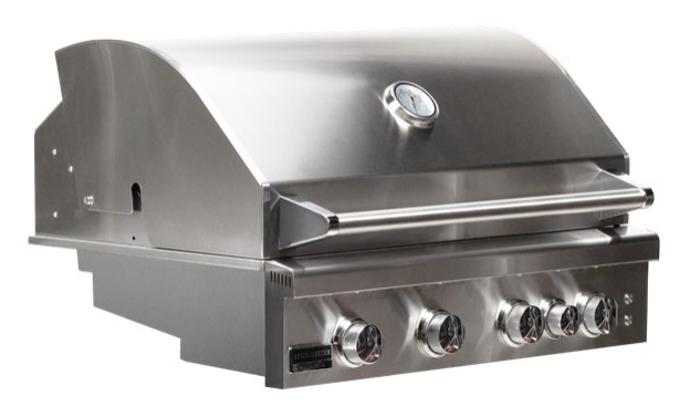 Broilmaster Stainless 32" Marine-Grade Built-In Grill 4-Burner - LP