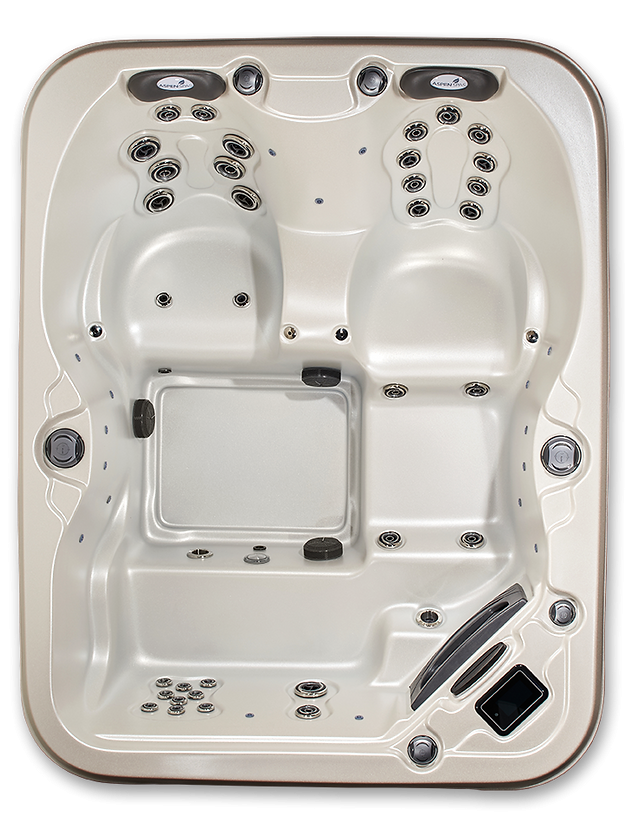 Quattro 4-Person Hot Tub – Compact Spa with Lounger and Captain’s Chair