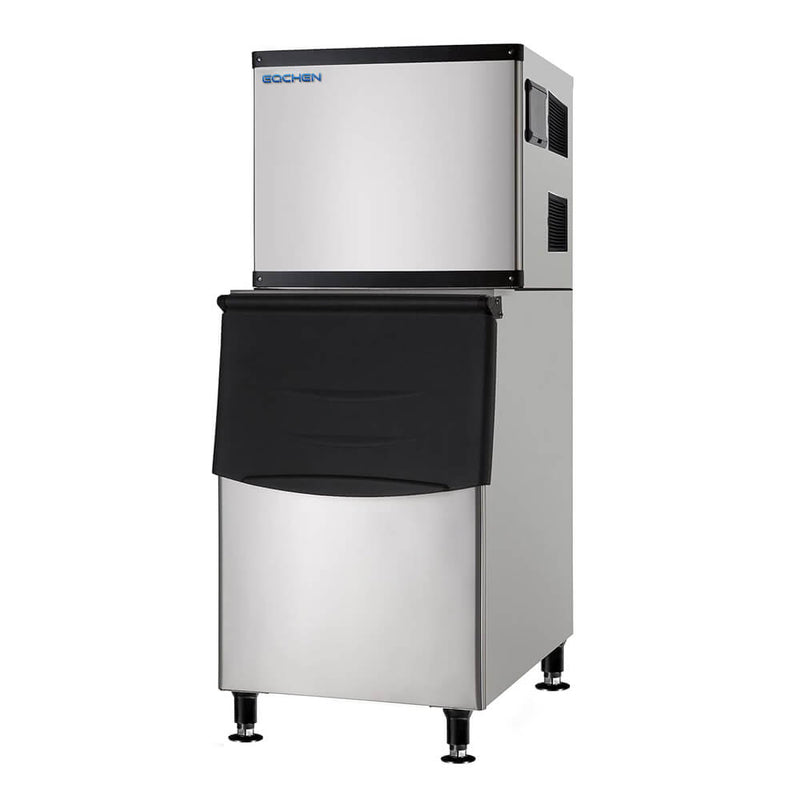 EQCHEN 500 lbs Commercial Ice Maker Machine with 375 lbs Storage Capacity