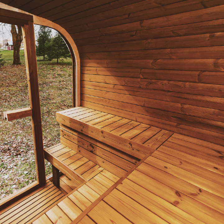 Outdoor Sauna Patio Elegance