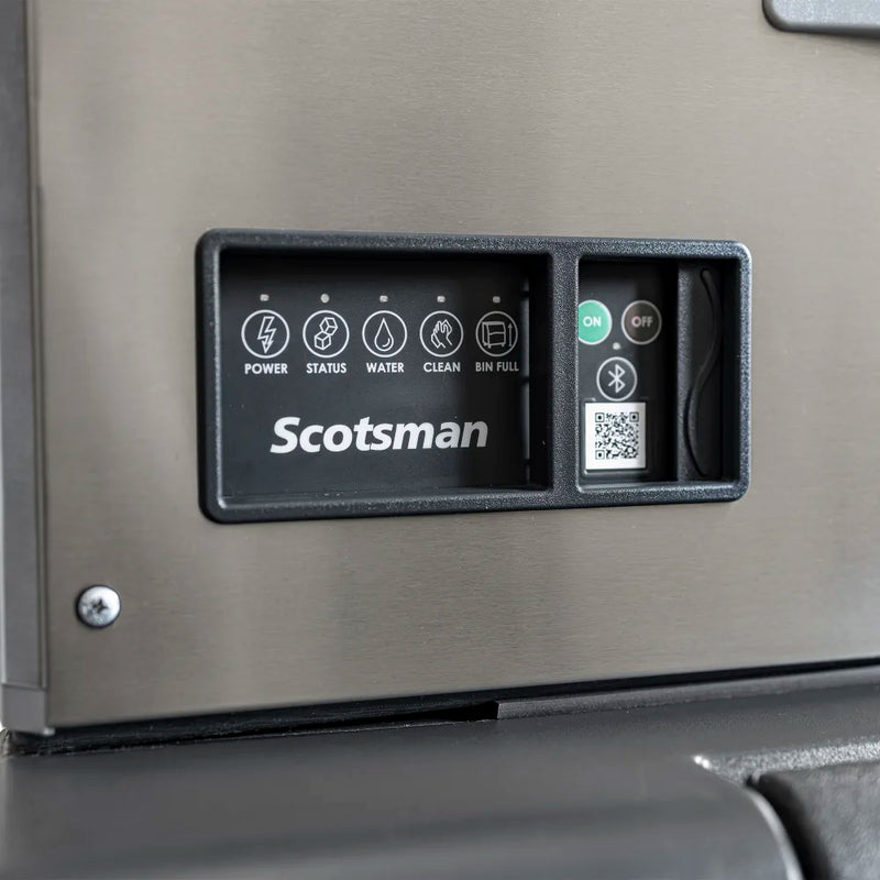 Scotsman Prodigy ELITE® ice cube machine and bin stainless steel exterior