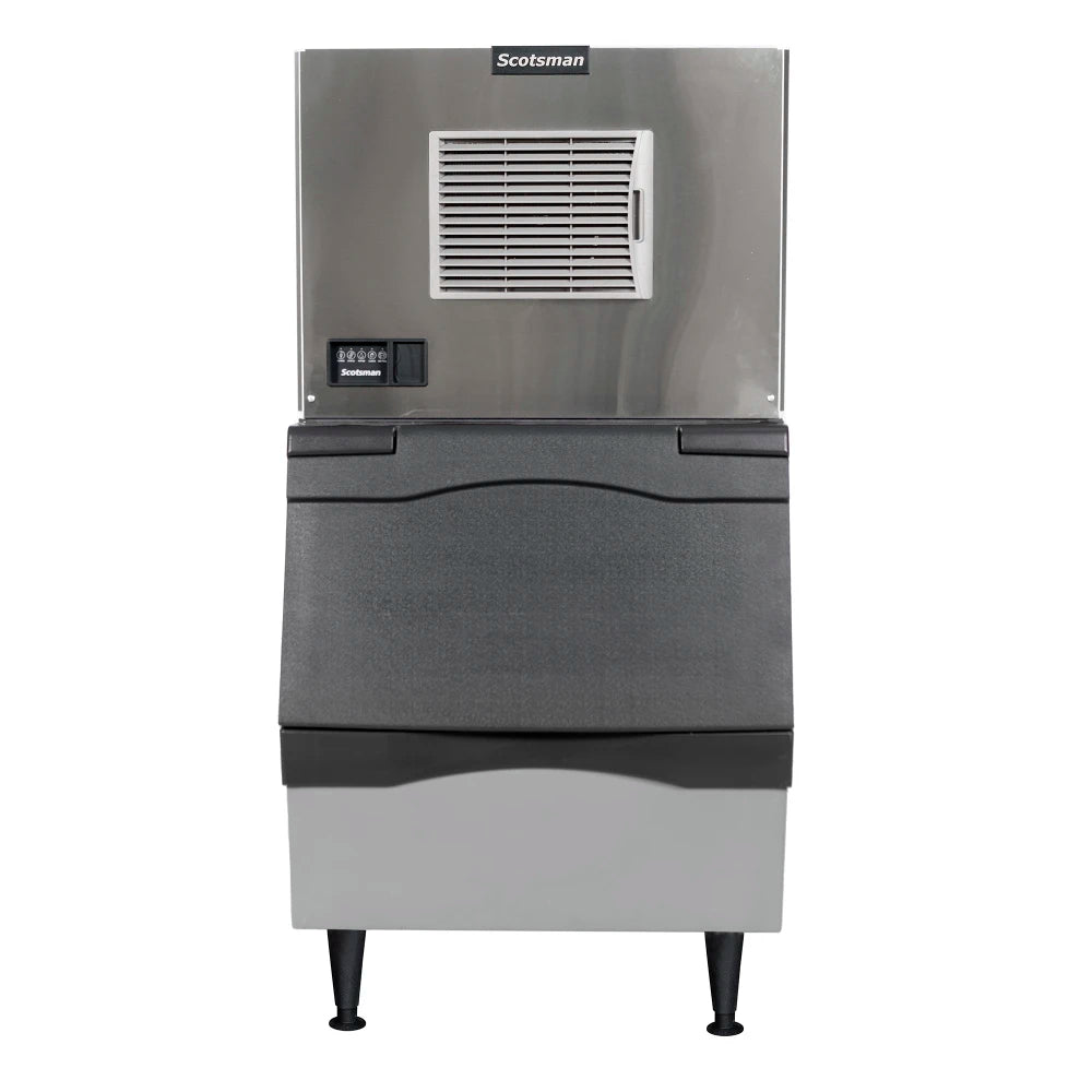 Scotsman Prodigy ELITE® ice cube machine and bin stainless steel exterior